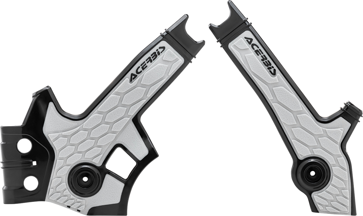 Acerbis X-Grip Frame Guards Black/Silver 2801931001