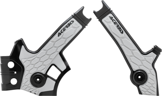 Acerbis X-Grip Frame Guards Black/Silver 2801931001