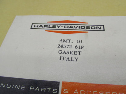 Lot of 10 Harley Davidson Aermacchi 1961-68 Crankcase Gaskets 24572-61P