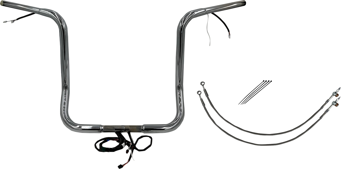 Fat Baggers, Inc. Plug & Play EZ Install 1-1/4" Round Top Handlebar Kit 901516