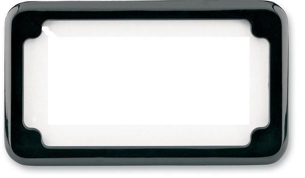 Cycle Visions Beveled License Plate Frame Black Powder Coat CV-4615B