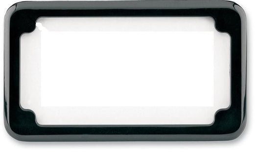 Cycle Visions Beveled License Plate Frame Black Powder Coat CV-4615B
