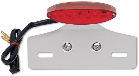 Drag Specialties Mini LED Cat Eye Taillight with License Plate Mount 2010-0387