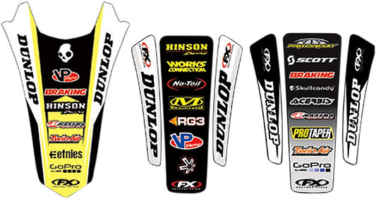 Factory Effex Rear Fender Graphic Kits Yellow 19-32420