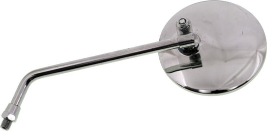 Emgo Universal Round Mirror 4in. Round Mirror with 8in. Stem - 10mm Thread - ...