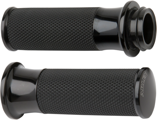 Arlen Ness Fly-By-Wire Fusion Series Grips Black Smoothie 07-323