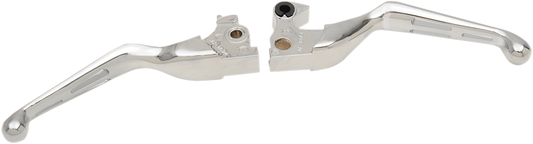 Drag Specialties Slotted Wide Blade Lever Sets Chrome 0610-0796