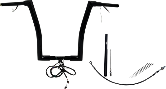 Fat Baggers, Inc. Plug & Play EZ Install 1-1/2" Flat Top Handlebar Kit 612916-B