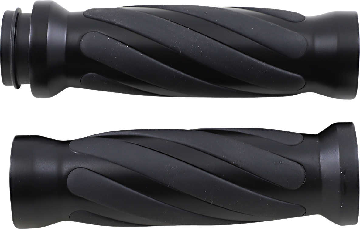 Drag Specialties Twisted Grips TBW - Matte Black