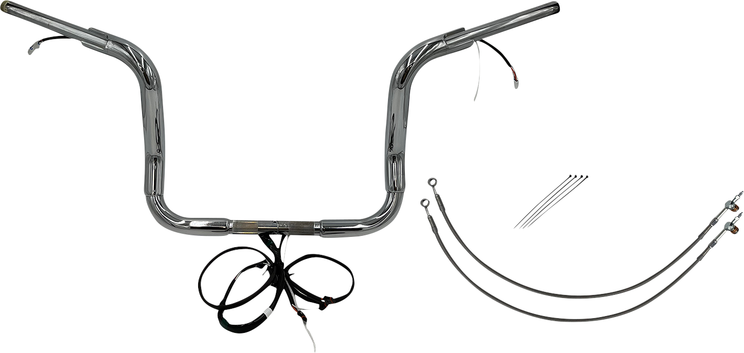 Fat Baggers, Inc. Plug & Play EZ Install 1-1/2" Round Top Handlebar Kit 801512