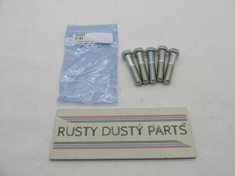 Lot of 5 Harley Davidson Genuine NOS Hex Cap Screws Bolts 4743