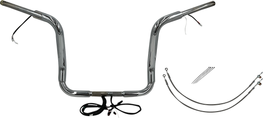 Fat Baggers, Inc. Plug & Play EZ Install 1-1/2" Round Top Handlebar Kit 801514