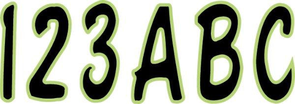 Hardline Series 300 Carbon Fiber Registration Kit Gradation - Black/Kiwi BLKK...