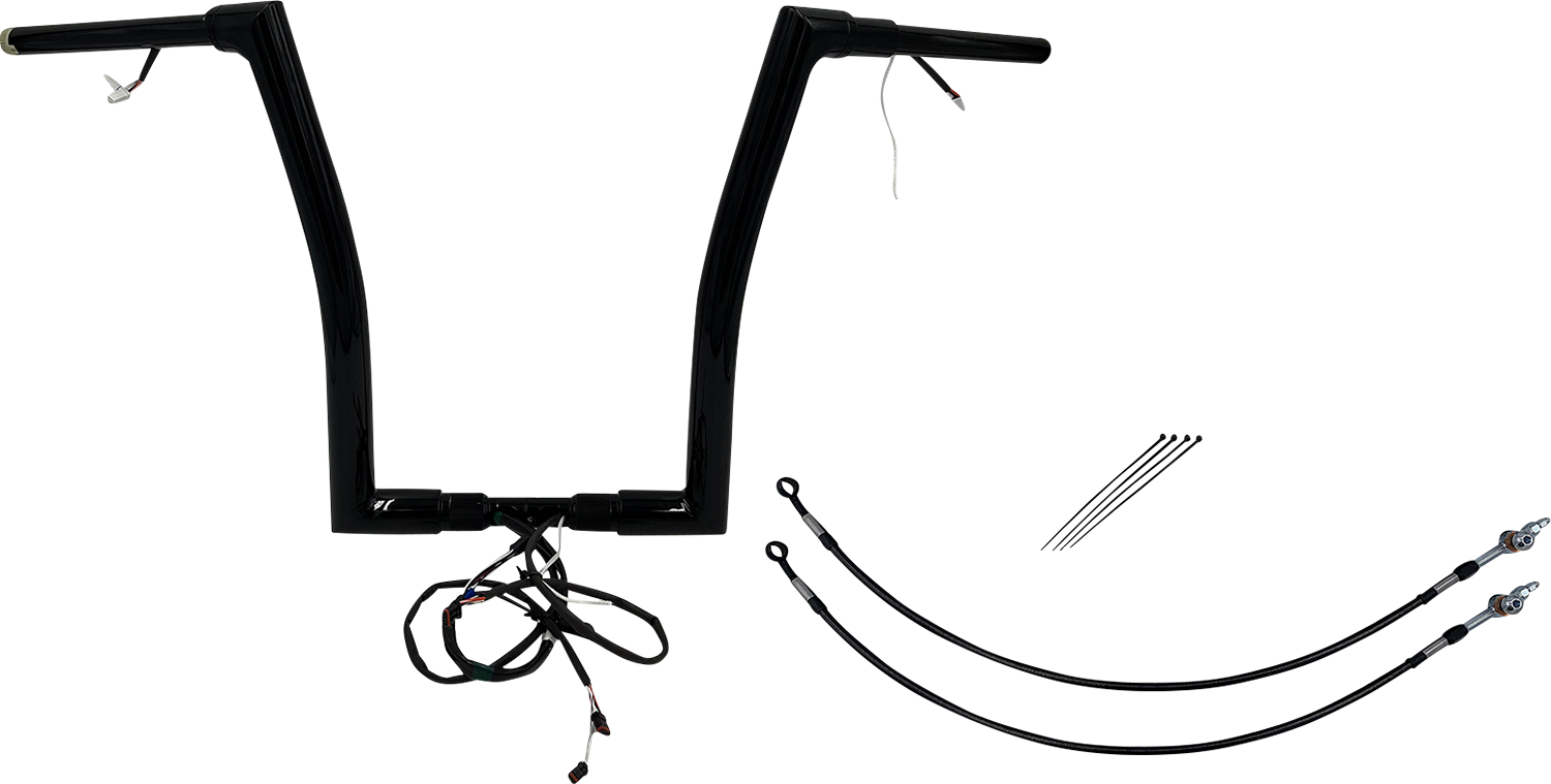 Fat Baggers, Inc. Plug & Play EZ Install 1-1/2" Flat Top Handlebar Kit 601316-B