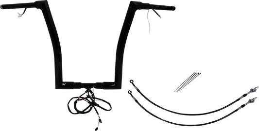 Fat Baggers, Inc. Plug & Play EZ Install 1-1/2" Flat Top Handlebar Kit 601316-B