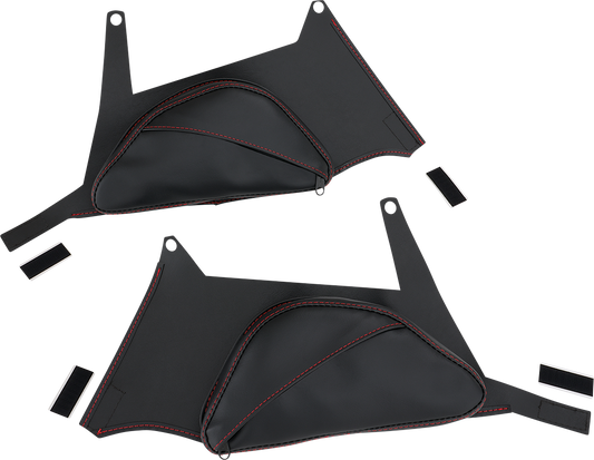 Show Chrome Dual Side Tank Pouch H40-401RED