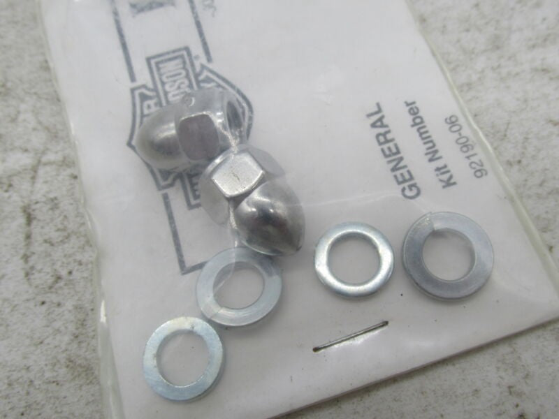 Set of 2 Harley Davidson Genuine NOS Acorn Caps 92190-06