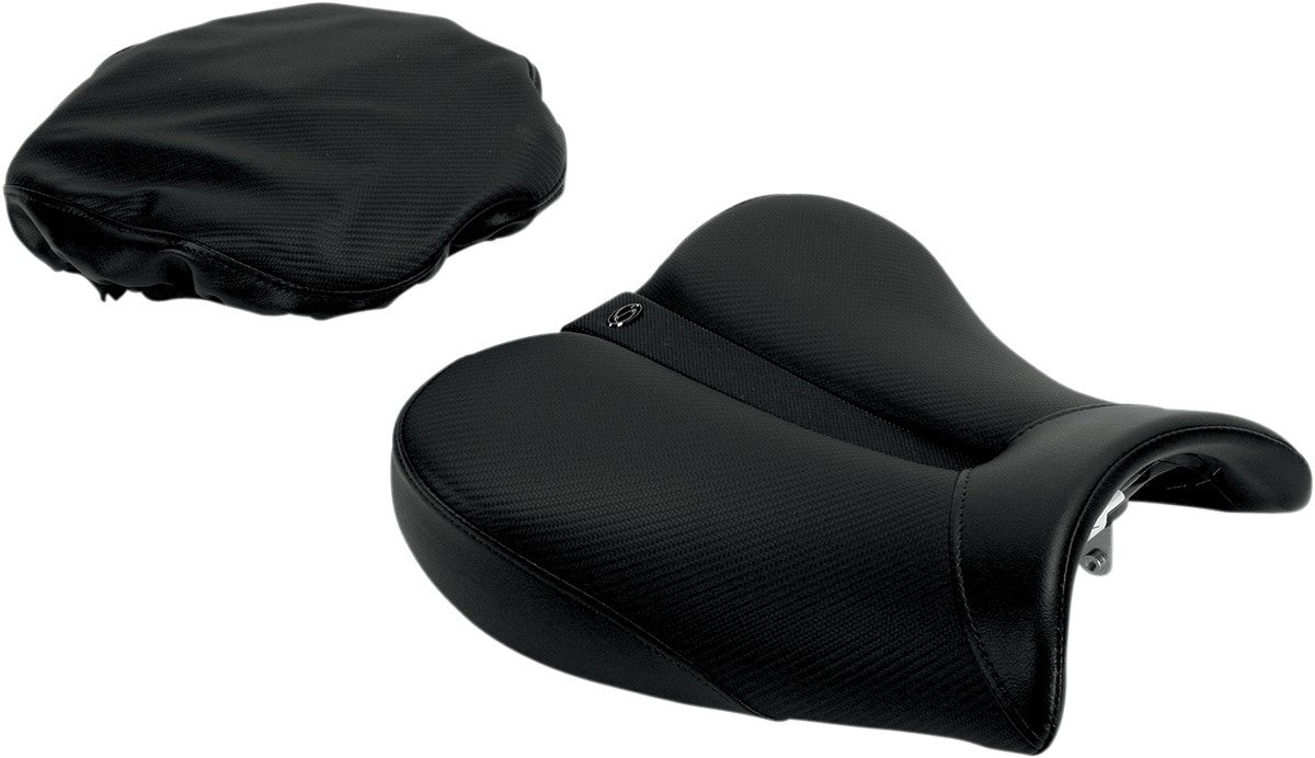 Saddlemen Gel-Channel Track One-Piece Solo Seat with Rear Cover 0810-0819