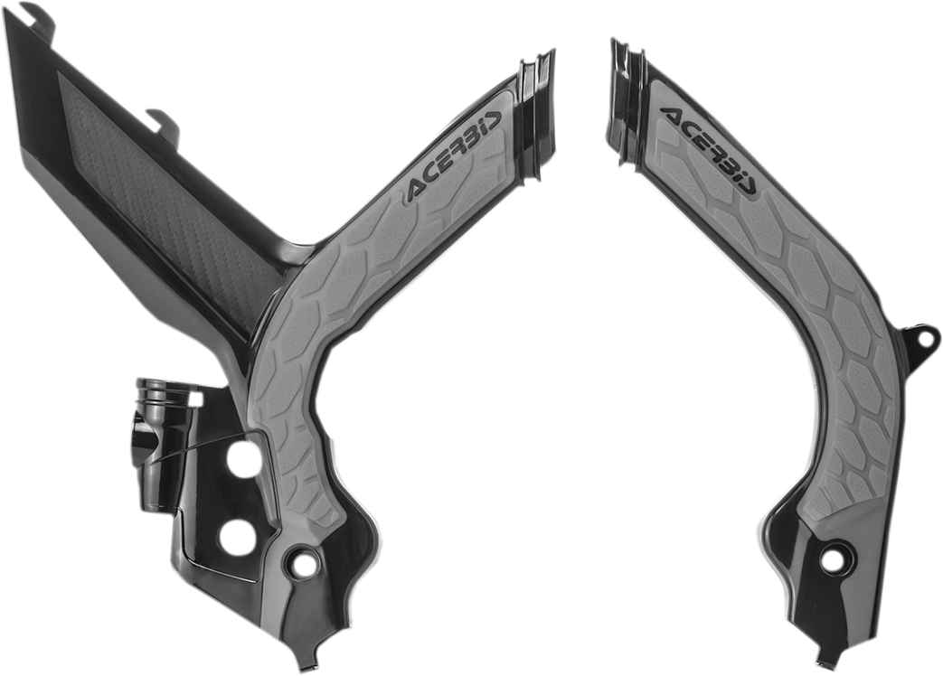 Acerbis X-Grip Frame Guards Black/Silver 2733441001