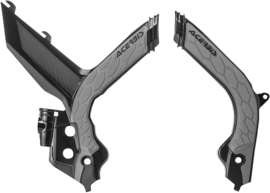 Acerbis X-Grip Frame Guards Black/Silver 2733441001
