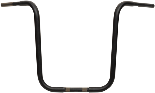 Drag Specialties 1 1/4" Buffalo touring Handlebars Flat Black 18" Ape Hanger ...