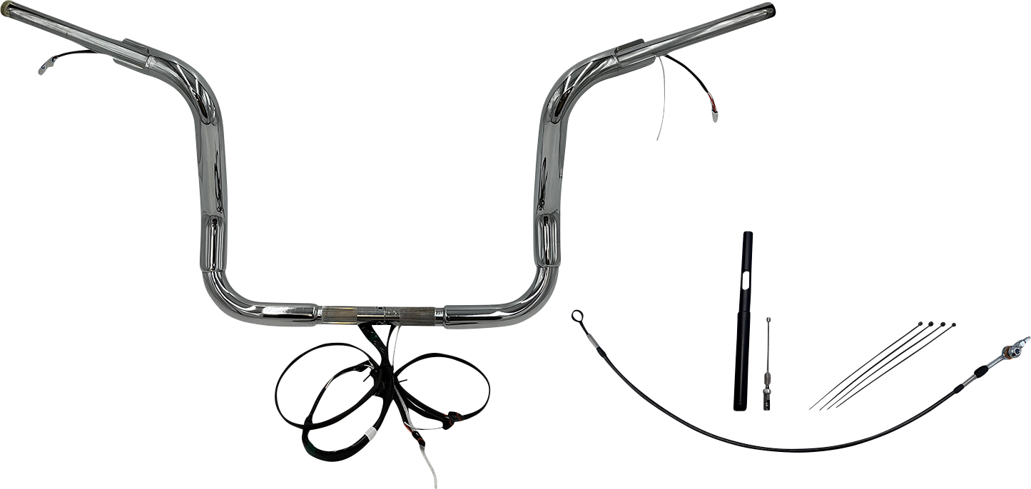 Fat Baggers, Inc. Plug & Play EZ Install 1-1/2" Round Top Handlebar Kit 812412