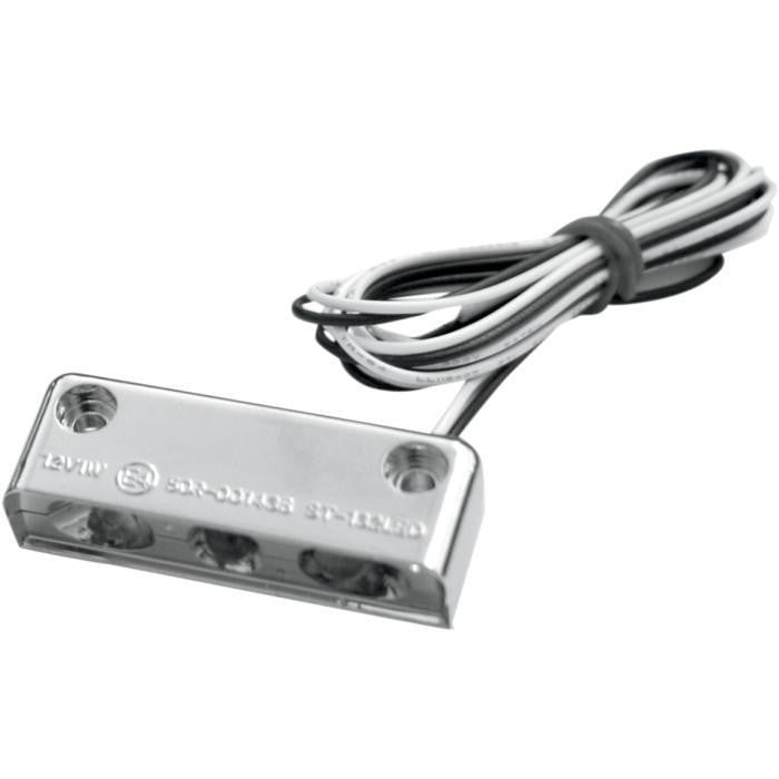 Accutronix LED License Plate Light Strip Chrome 20-6812CWH