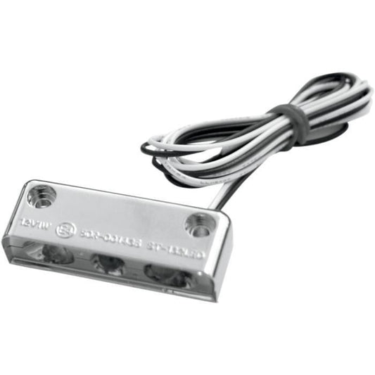 Accutronix LED License Plate Light Strip Chrome 20-6812CWH