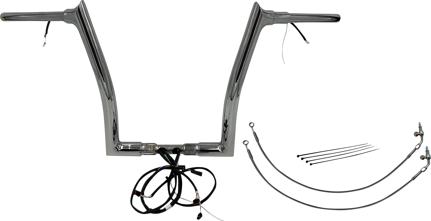 Fat Baggers, Inc. Plug & Play EZ Install 1-1/2" Pointed Top Handlebar Kit 801314