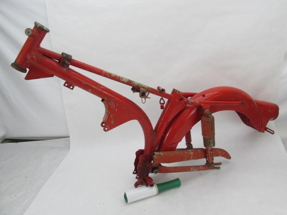 Harley Aermacchi 1966 M50S Red Frame w/ Rear Shocks Swingarm, Fender &