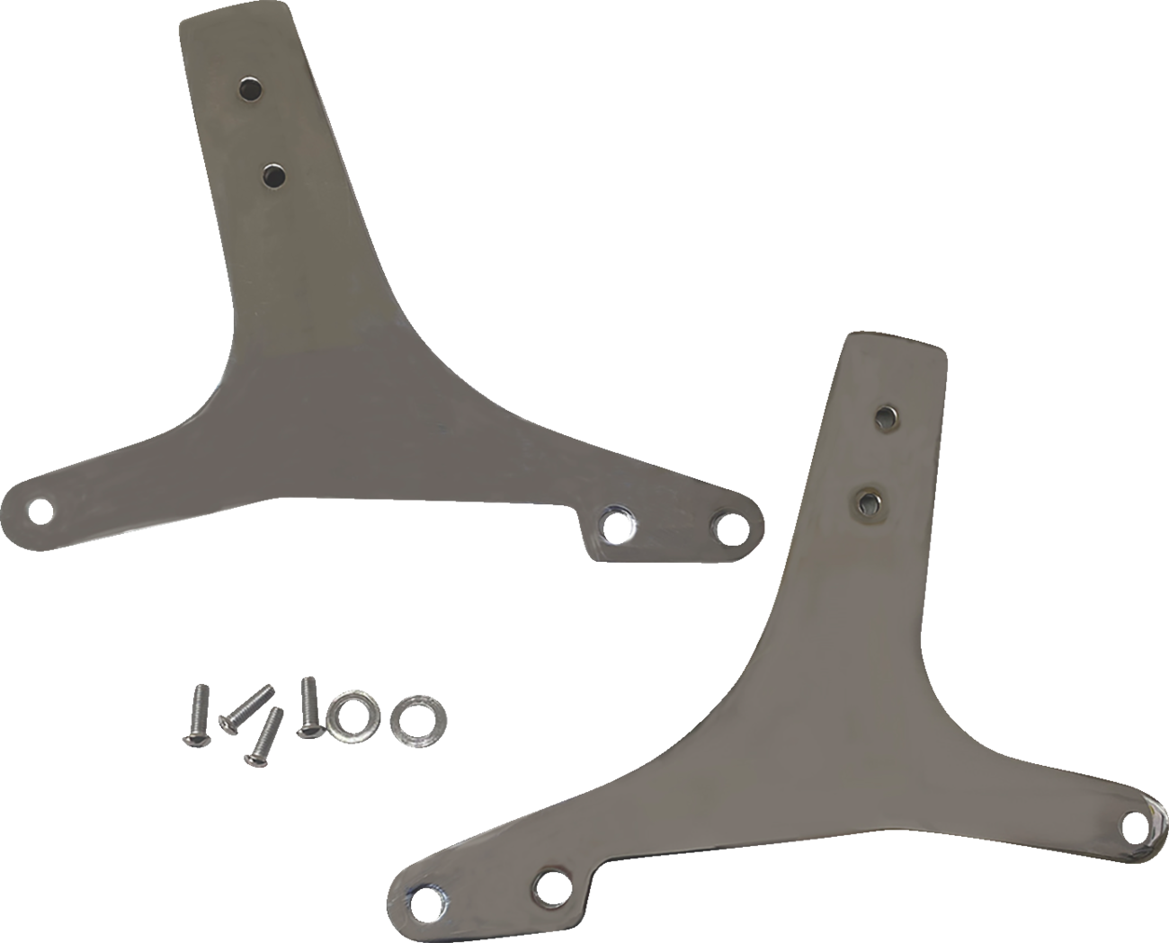 Drag Specialties Sissy Bar Side Plates Chrome 1504-0119