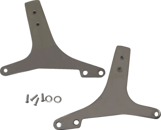 Drag Specialties Sissy Bar Side Plates Chrome 1504-0119