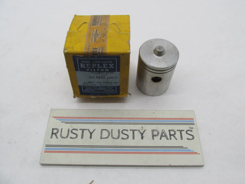 Hepolite Heplex Genuine NOS Villiers Type Piston 50M/M Semi Fin w/ Pin 5650