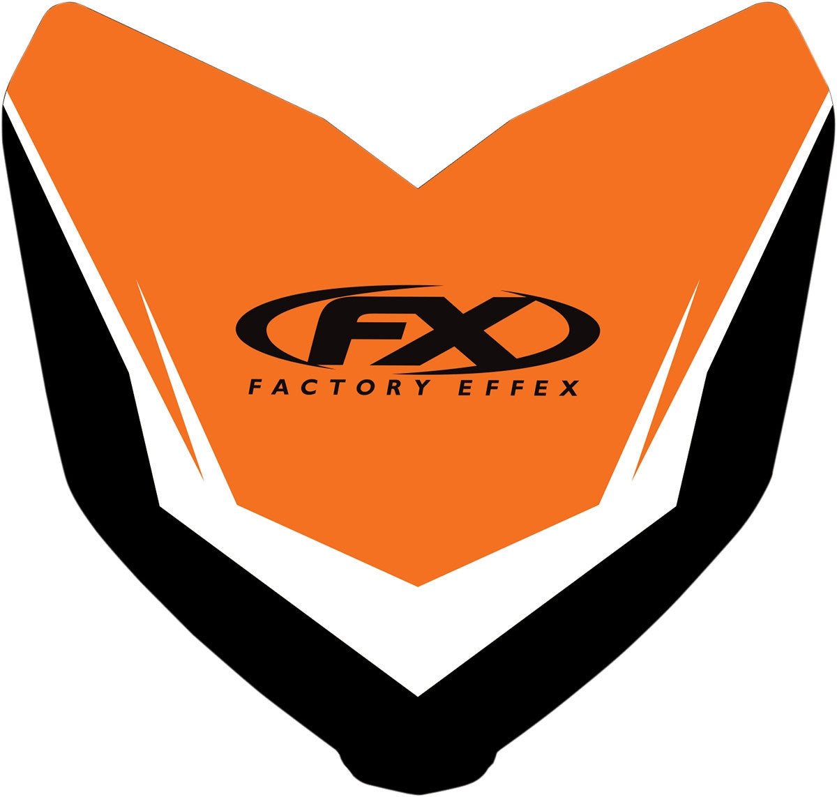 Factory Effex Front Fender Graphic Kit Orange 17-30510