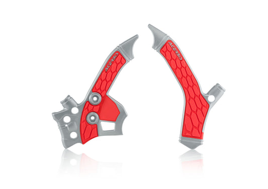 Acerbis X-Grip Frame Guards Red/Silver 2726851418