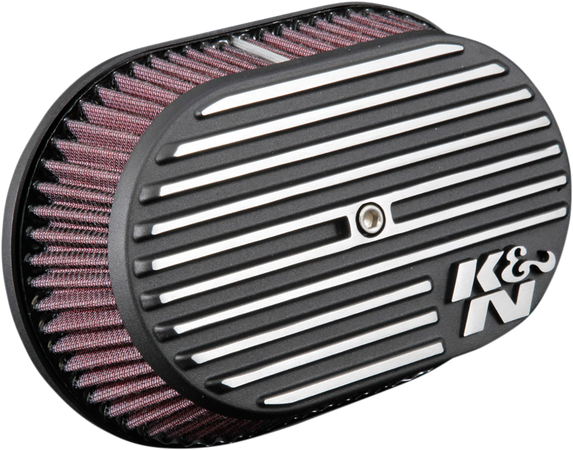 K & N Street Metal Air Intake System Black Side Draft RK-3956