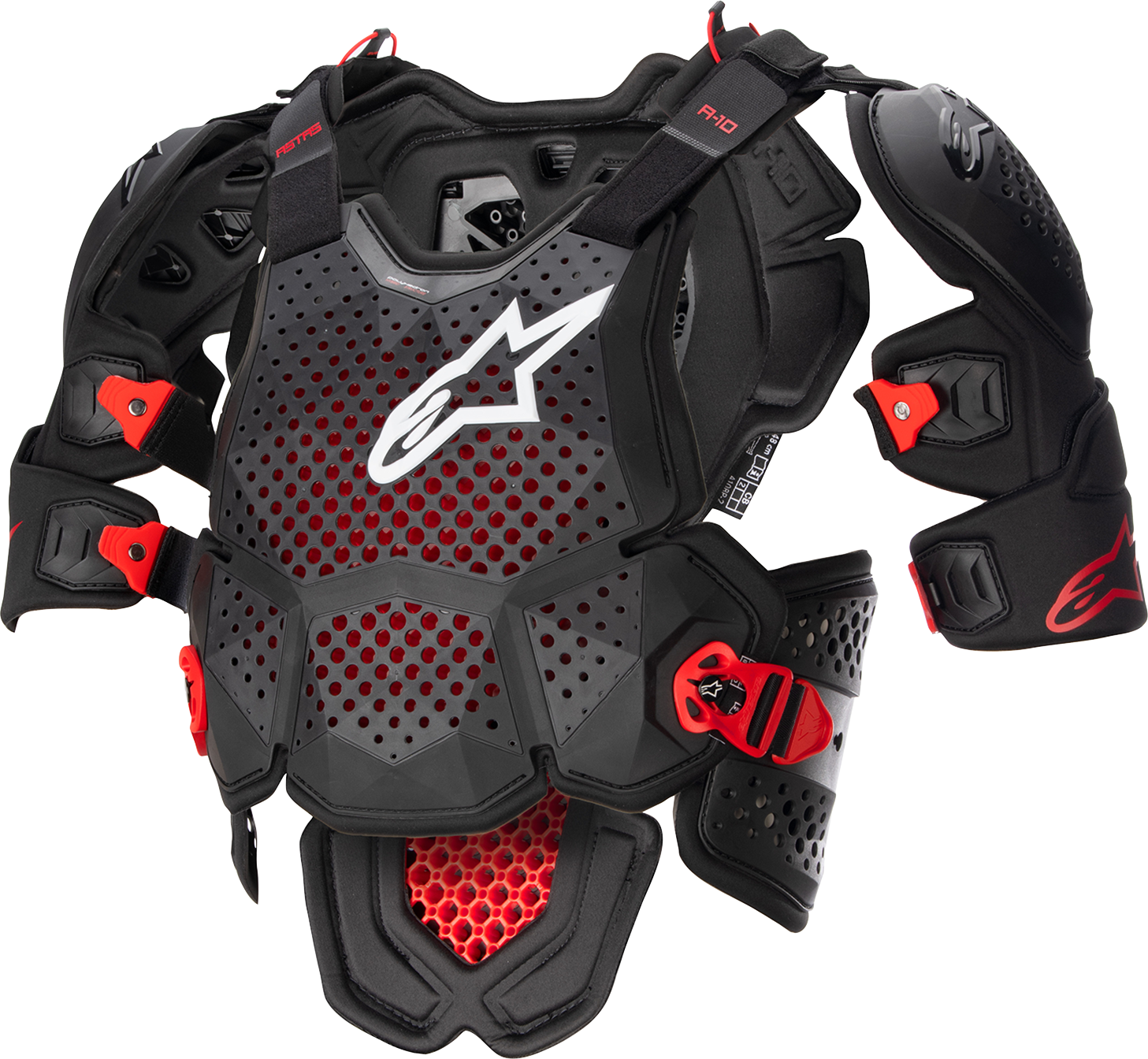 Alpinestars A-10 Roost Guard V2 Black/Red XS/S 6700523-1431-XS