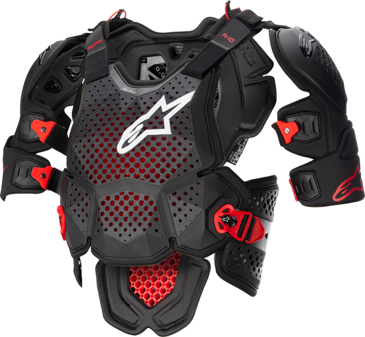 Alpinestars A-10 Roost Guard V2 Black/Red XS/S 6700523-1431-XS