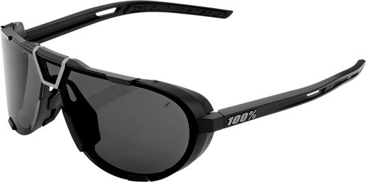 100% Westcraft Sunglasses Matte Black - Smoke 61046-102-01