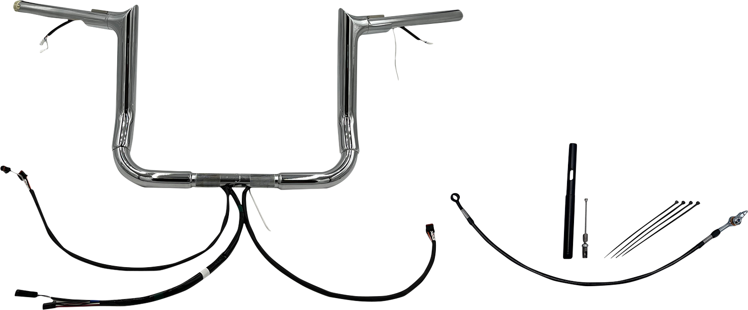 Fat Baggers, Inc. Plug & Play EZ Install 1-1/4" Pointed Top Handlebar Kit 902212