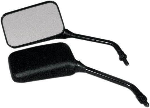 Emgo Universal Rectangular Mirror GP Deluxe - LongStem - 10mm Thread - Both 2...