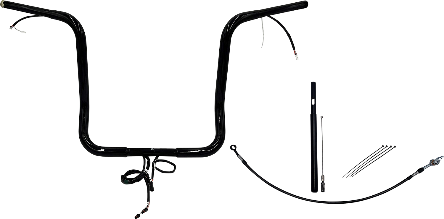 Fat Baggers, Inc. Plug & Play EZ Install 1-1/4" Round Top Handlebar Kit 912516-B