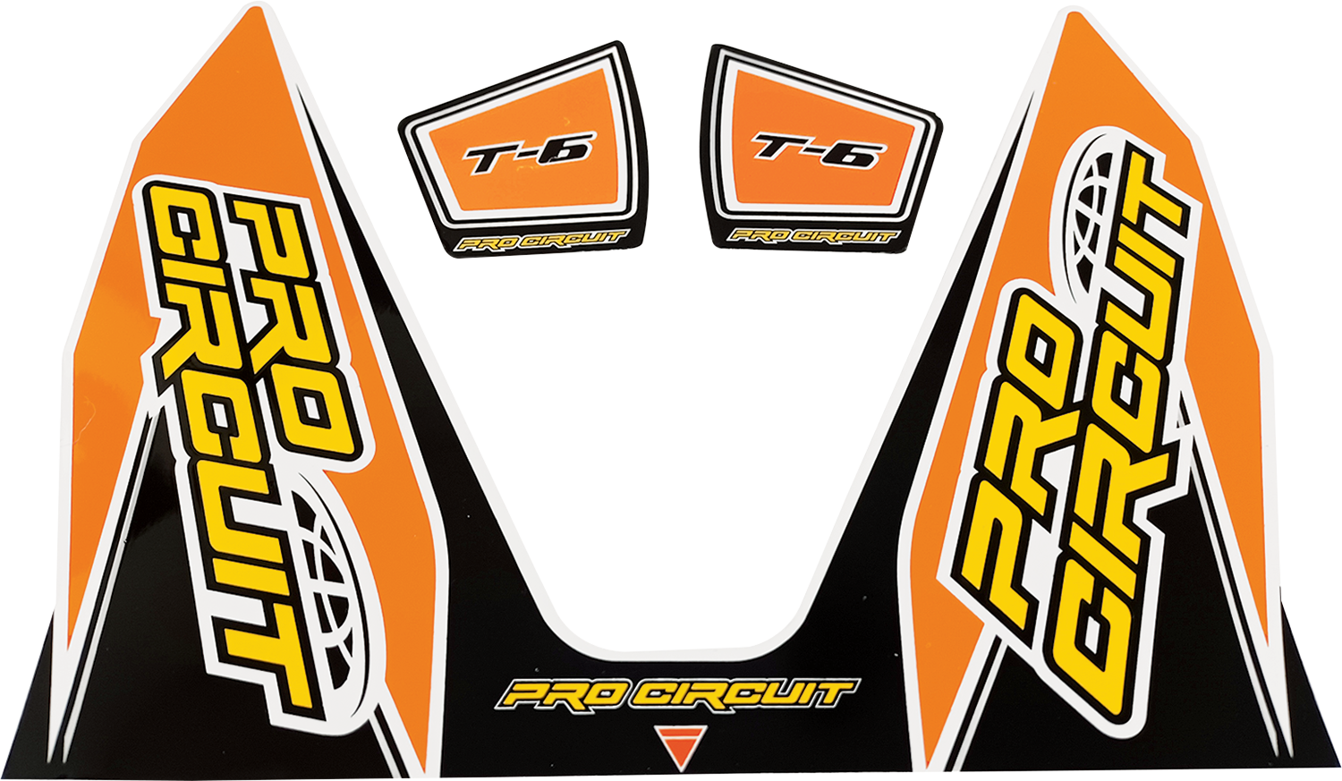 Pro Circuit T-6 Exhaust Decals Orange DC22T6-ORANGE