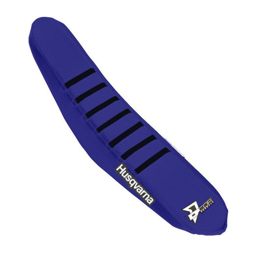 D'COR Factory Reinforced Seat Covers Navy Blue, Black Ribs 30-70-414