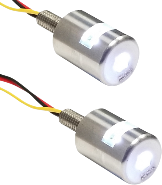 K & S Three-Beam License Plate Bolt Lights White Run,Turn,Brake 25-9186