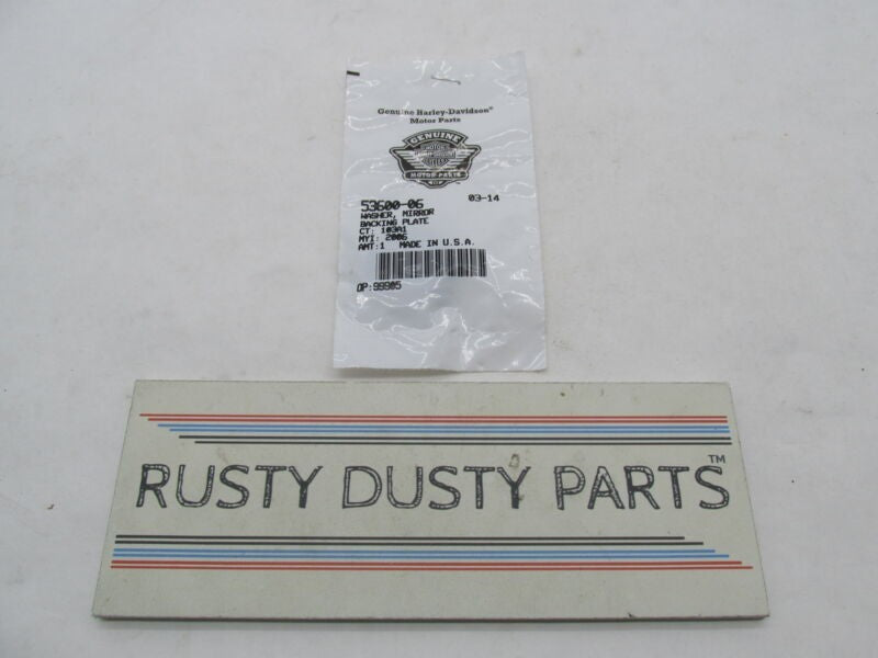 Harley Davidson Genuine Black Mirror Backing Plate Washer 53600-06