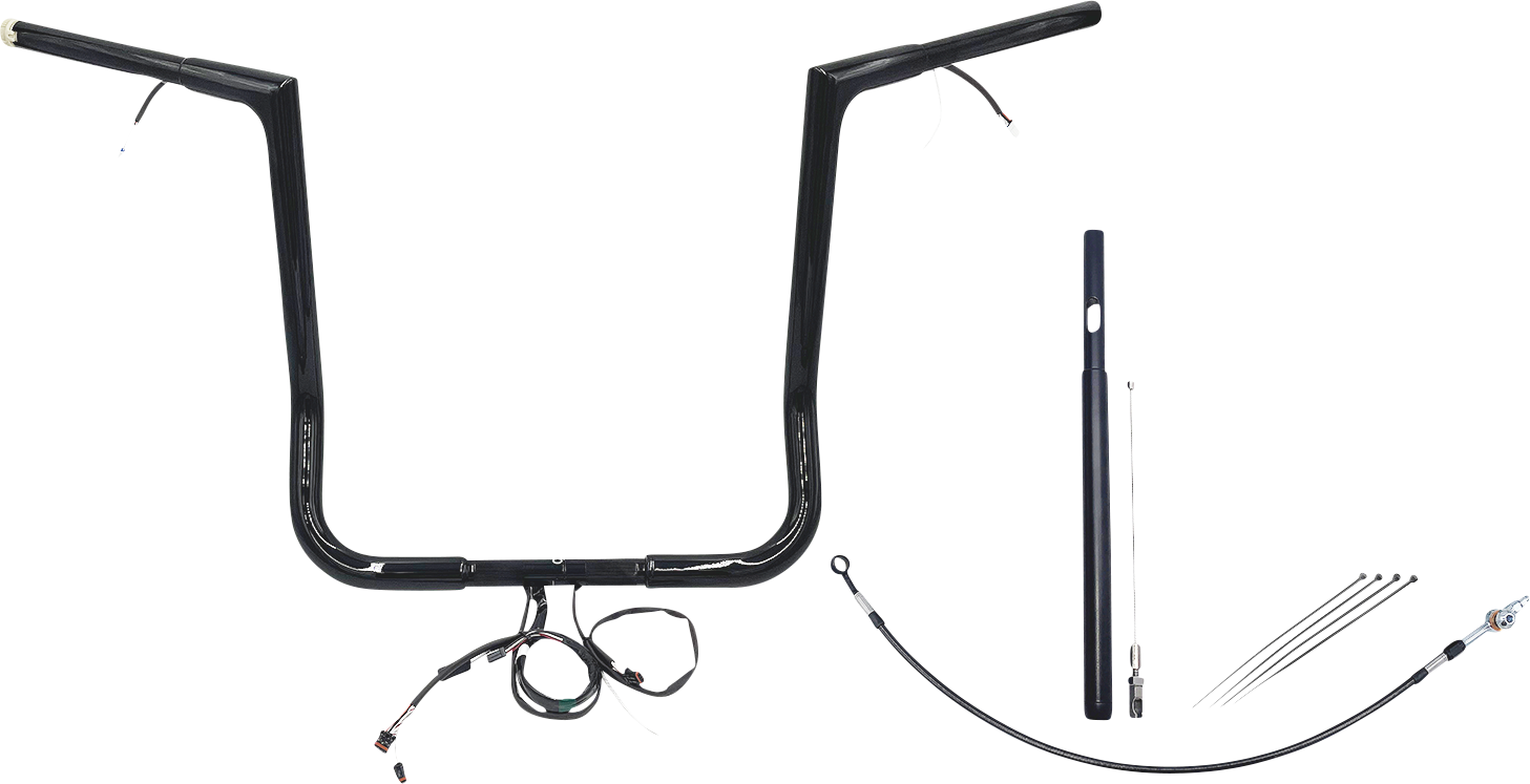 Fat Baggers, Inc. Plug & Play EZ Install 1-1/4" Flat Top Handlebar Kit 712016-B