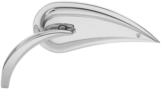 Arlen Ness Micro Die-Cast Rad III Teardrop Mirror Die-Cast Stem - Chrome Left...