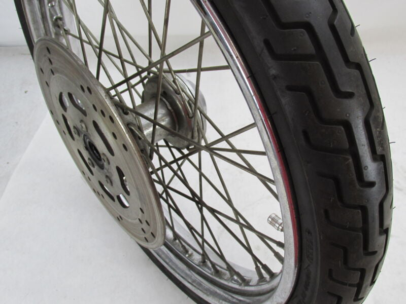 Harley Davidson 21 X 2.5 Front Chrome Wheel & Tire w/ Single Disc 44138-83A