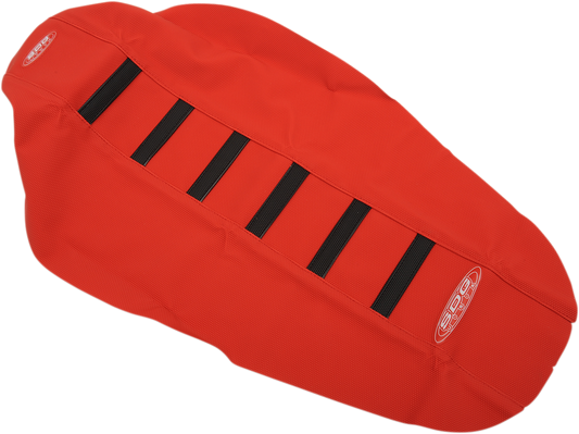 SDG 6-Rib Gripper Seat Covers Red 95943KRR